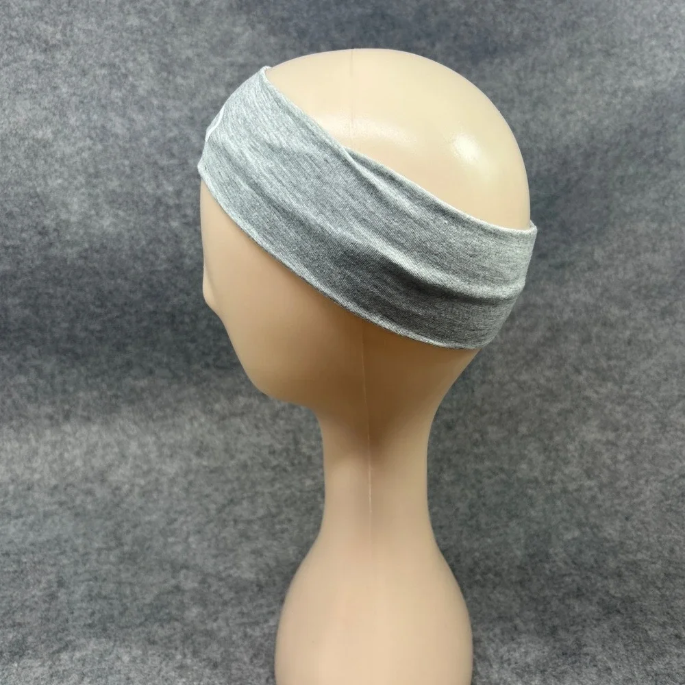 Alo Yoga Unisex Performance Headband OS Heather Gray Soft Jersey Knit